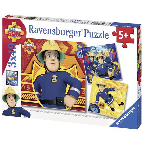 Puzzle Sam in actiune 3x49 piese Ravensburger