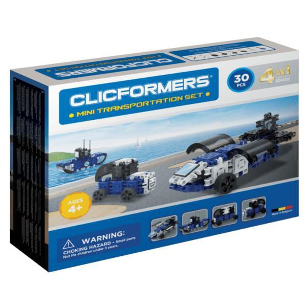 Set constructie Clicformers Mini Transporter 30 piese Clics Toys