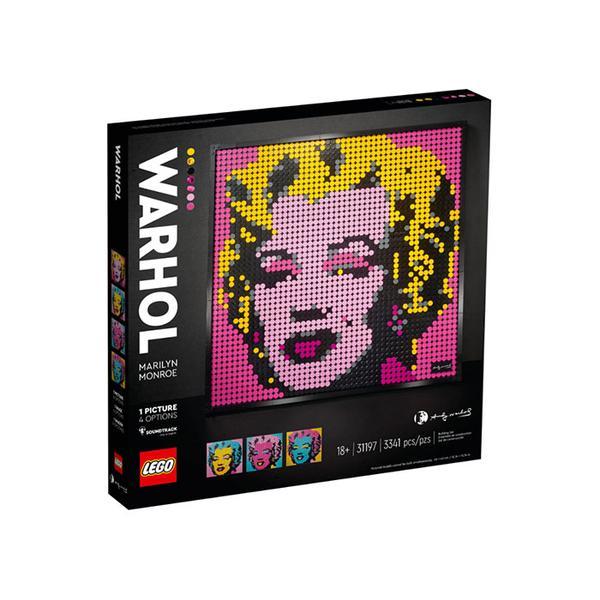 Andy warhol's marilyn monroe lego art