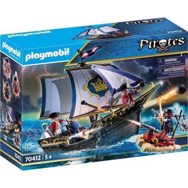 Playmobil pirates soldat britanic si caravela