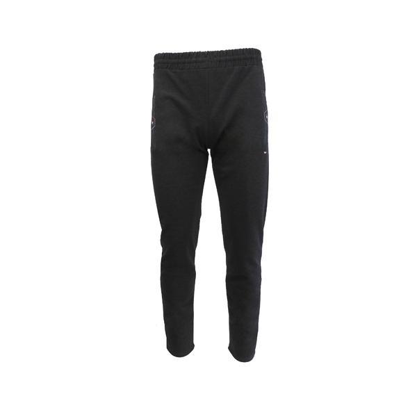 Pantaloni trening barbat jagerfabel sport, gri inchis cu 2 buzunare laterale cu fermoare si un buzunar la spate cu fermoar, xl