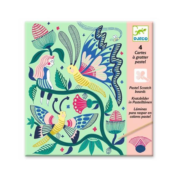 Joc creativ de razuit flori in gradina djeco