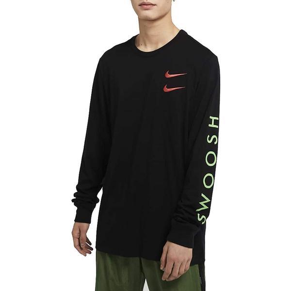 Bluza barbati nike sportswear long-sleeve t-shirt cu7630-011, xl, negru