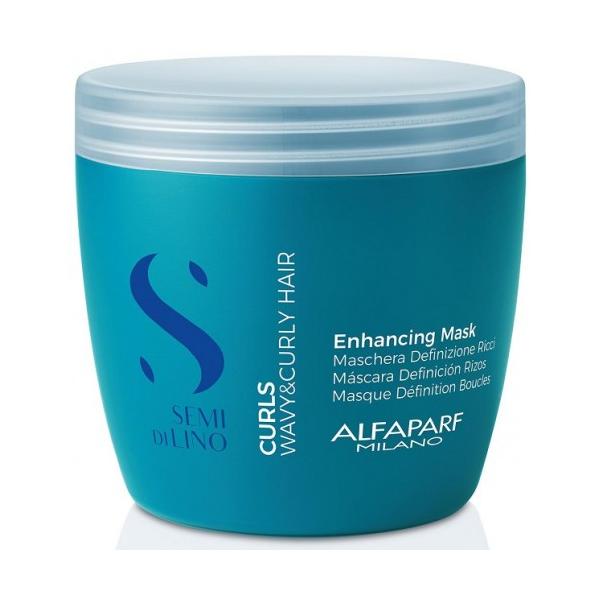 Masca pentru Par Cret sau Ondulat - Semi di Lino Curls Hydrating Co-Wash Alfaparf Milano, 500 ml