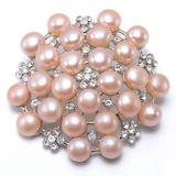 Brosa Pandantiv Imperial cu Perle Naturale Roz - Cadouri si perle