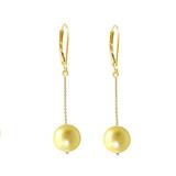 Cercei Aur Lungi si Perle Akoya Gold - Cadouri si perle