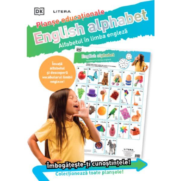Alfabetul in engleza. planse educationale, editura litera
