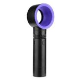 Mini ventilator fara elice Bladeless Fan portabil, 3 viteze, incarcare USB, negru