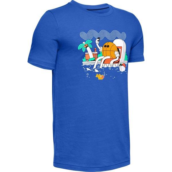 Tricou copii under armour mr. buckets 1353540-486, yxl - copii, albastru