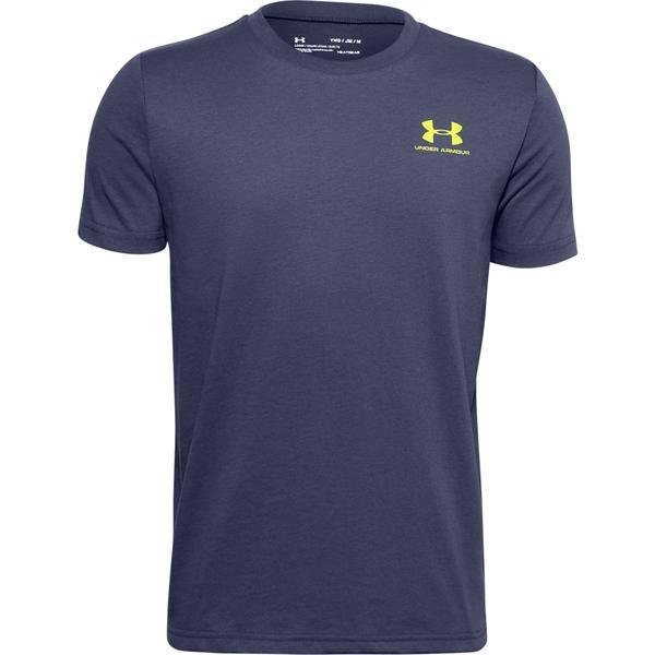 Tricou copii under armour sportstyle 1351876-497, ym - copii, albastru
