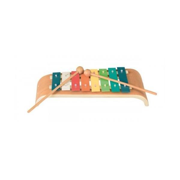 Xilofon de lemn curbat cu 8 note - Instrument muzical copii - Egmont Toys
