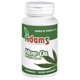 Ulei de Canepa 1000 mg Adams Supplements, 90 capsule