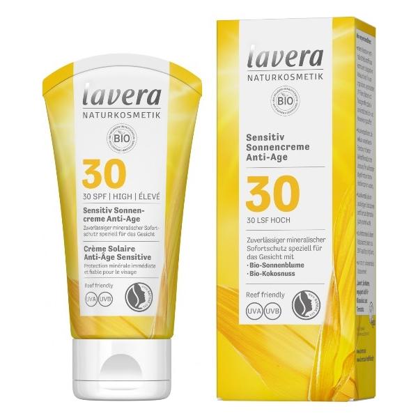 Crema Bio Protectie Solara SPF 30 pentru Piele Sensibila Lavera, 50ml 50ml imagine noua
