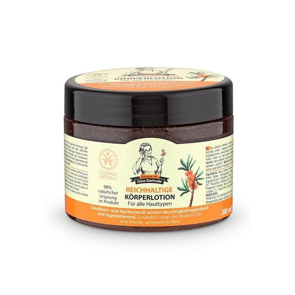 Crema de corp nutritiva cu ulei de catina si piersica rezepte der oma gertrude, 300ml