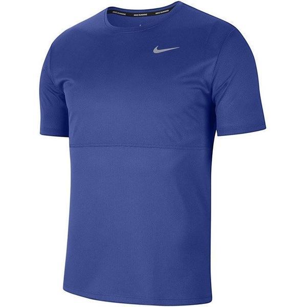 Tricou barbati nike breathe run top ss cj5332-430, m, albastru