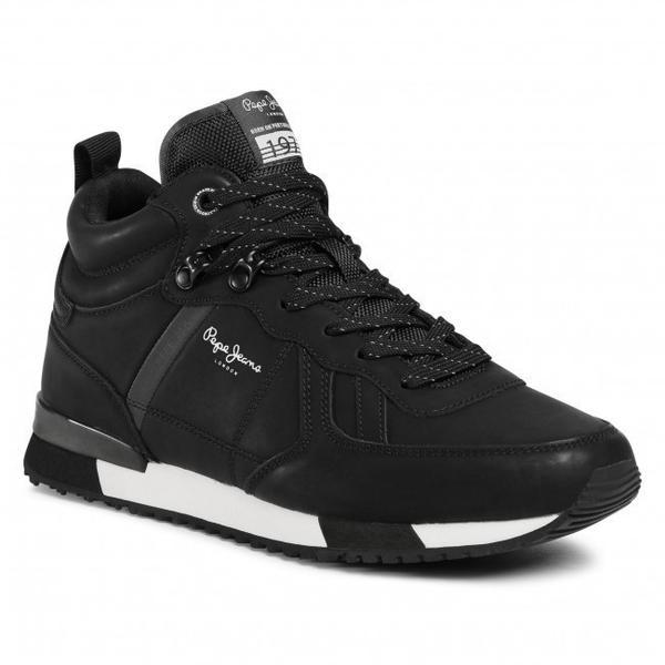 Ghete barbati pepe jeans tinker boot basic pms30662-999, 44, negru