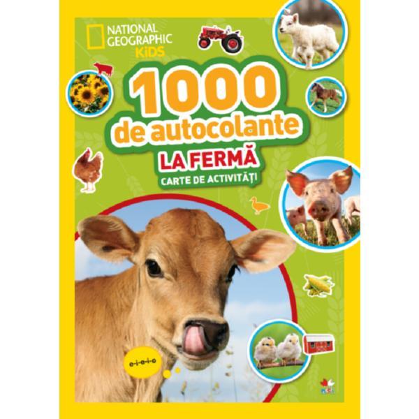 1000 de autocolante. la ferma. carte de activitati, editura litera