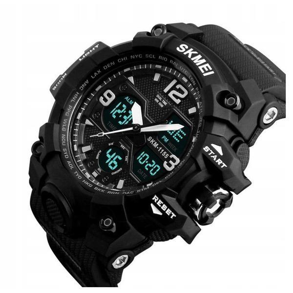 Ceas sport-casual pentru barbati skmei indestructible, negru