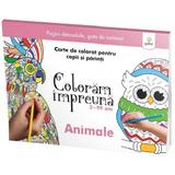 Coloram impreuna: Animale. Carte de colorat pentru copii si parinti, editura Gama