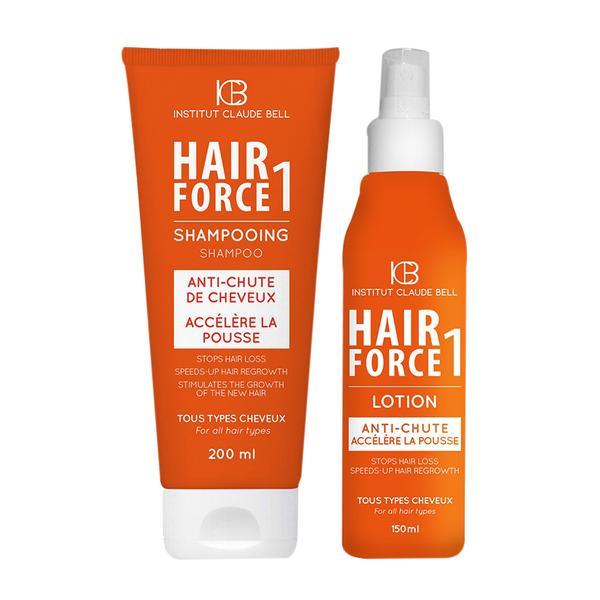 Pachet anticadere si crestere par Hair Force One Sampon 200ml si Lotiune 150ml Institut Claude Bell
