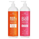 Pachet promo Hair Force One Sampon 1000ml si Hair Bell Sampon 1000ml Institut Claude Bell