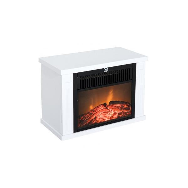 Semineu electric 2 nivele incalzire 600/1200 w compact alb 34x17x25 cm - caerus capital