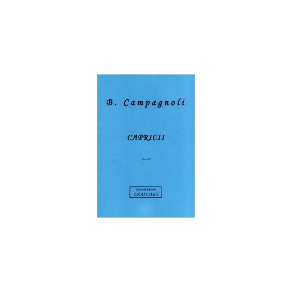 Capricii pentru viola opus 22 - b. campagnoli, editura grafoart