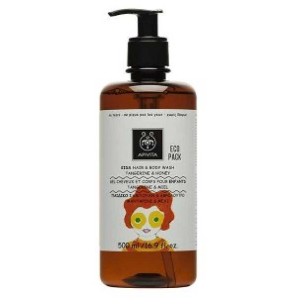 Hair   body wash cu miere pentru copii, apivita, 500ml