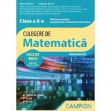 Culegere de matematica. Filiera teoretica: mate-info - Clasa 10 Sem.1 - Marius Burtea, Georgeta Burtea, editura Campion