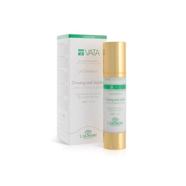 Crema de Noapte pentru Ten Uscat cu Ginseng si Jojoba Lakshmi, 50 ml