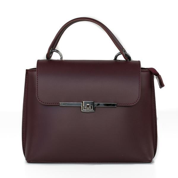Geanta dama, delis gt438, piele naturala, bordo
