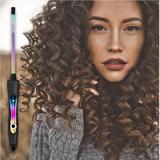Ondulator Bucle Afro Profesional  HERO , suprafata din Titan, Diametru 7x10 mm, 28 W, Negru