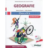 Geografie - Clasa 4 Sem. 1+2 - Manual + CD - Manuela Popescu, Stefan Pacearca, editura Intuitext