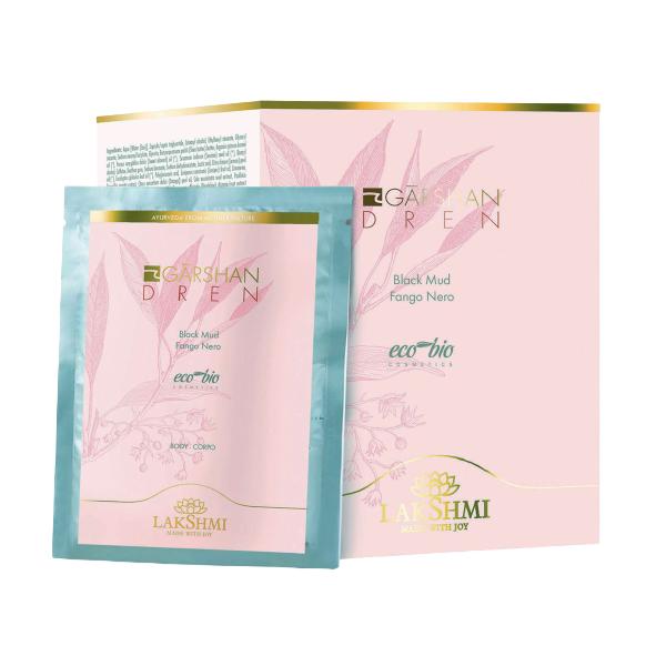 Argila Neagra Detoxifianta si Drenanta Lakshmi, 10 plicuri x 80 g