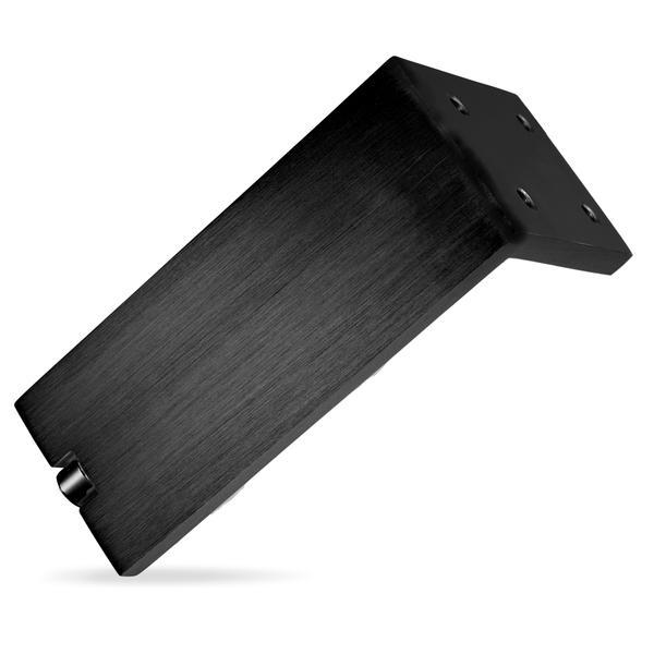 Picior pentru mobilier reglabil, Fonda, Viefe H:100 mm, finisaj negru periat