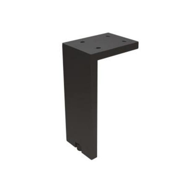 Picior pentru mobilier reglabil, Fonda, Viefe H:200 mm, finisaj negru periat