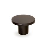 Buton pentru mobilier Como Big, negru, D: 41 mm - Viefe