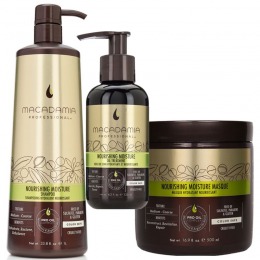 Pachet nutritiv - macadamia professional nourishing moisture - sampon, masca si tratament