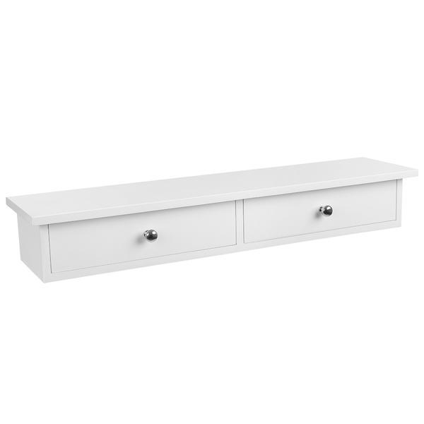 Raft de perete cu doua sertare emilia dimensiuni 65x10x15 cm - unic spot ro