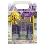 Set cadou Sapun lichid lavanda 350ml + Spray corp 200ml + Gel dus 250ml - Pielor Breeze Collection Lavanda