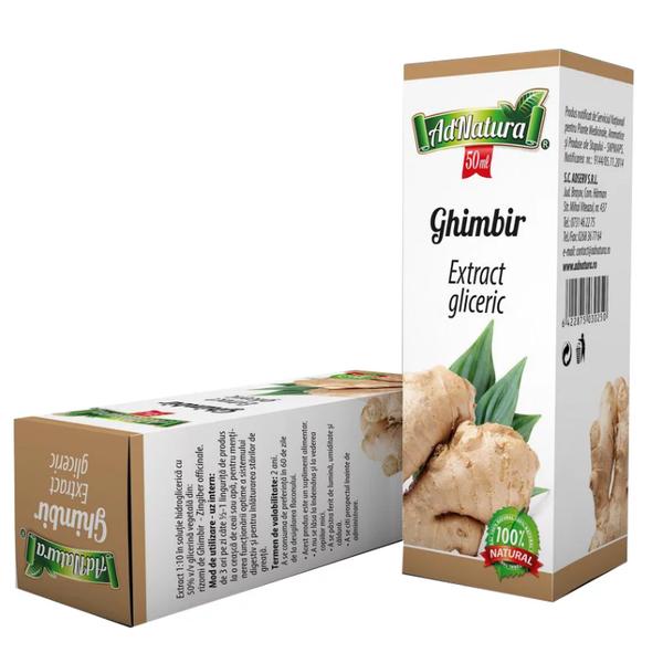 Extract gliceric de ghimbir adnatura, 50 ml