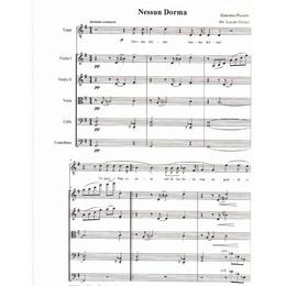 Nessun Dorma. Tenor and String Quintet - Giacomo Puccini, editura Sonart