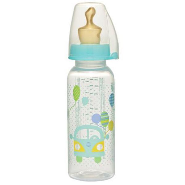 Biberon family unisex 250 ml cu telina latex pentru lapte nr.1 nip35005 abi solutions, 1 buc