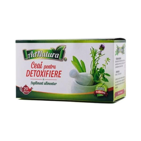 Ceai pentru Detoxifiere AdNatura, 20 buc