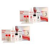 Pachet 2 x Kit pentru Par Natural, Rezistent si Aspru - CHI Ionic Permanent Shine Waves Selection 3 Kit