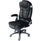 Scaun de birou, cu functii de masaj si incalzire, Negru, A2-0055 - Homcom
