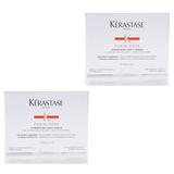 Pachet 2 x Fiole pentru Par Subtiat - Kerastase Genesis Fusio Dose Concentre Ampli Force 10 x 12 ml