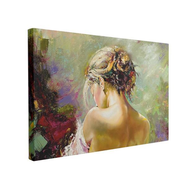 Tablou canvas portrait of the exposed girl, 50 x 70 cm, 100% poliester