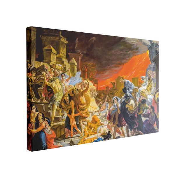 Tablou Canvas The Death of Pompeii, 40 x 60 cm, 100% Bumbac