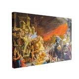 Tablou Canvas The Death of Pompeii, 50 x 70 cm, 100% Bumbac